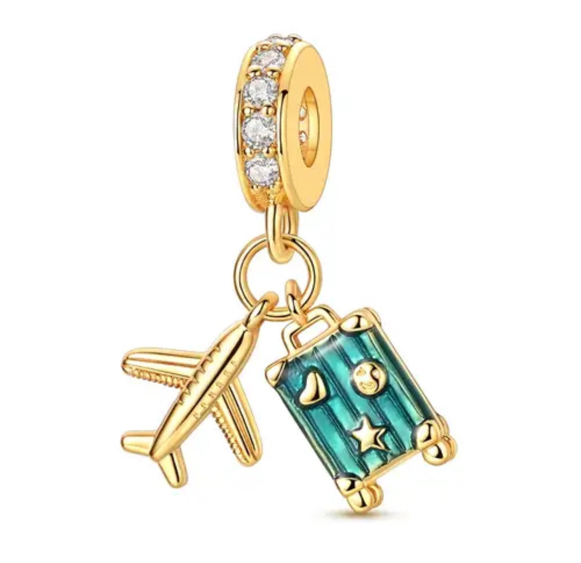 Travel Suitcase Dangle Charm