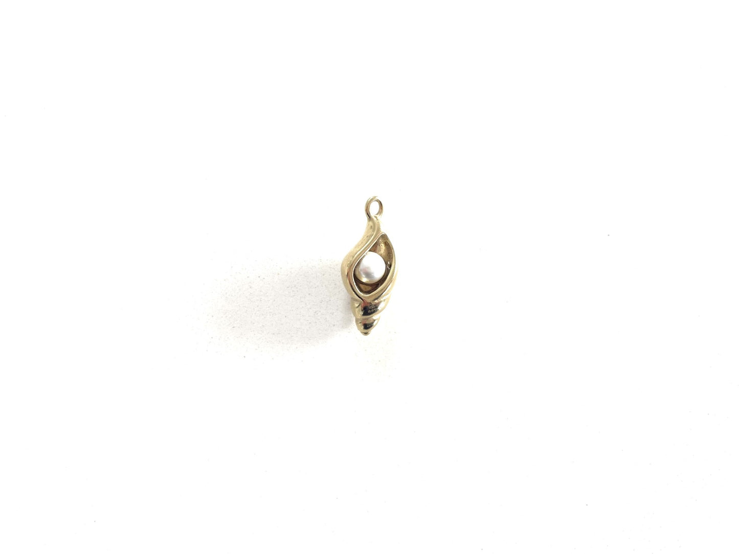 Conch Shell with Pearl Charm