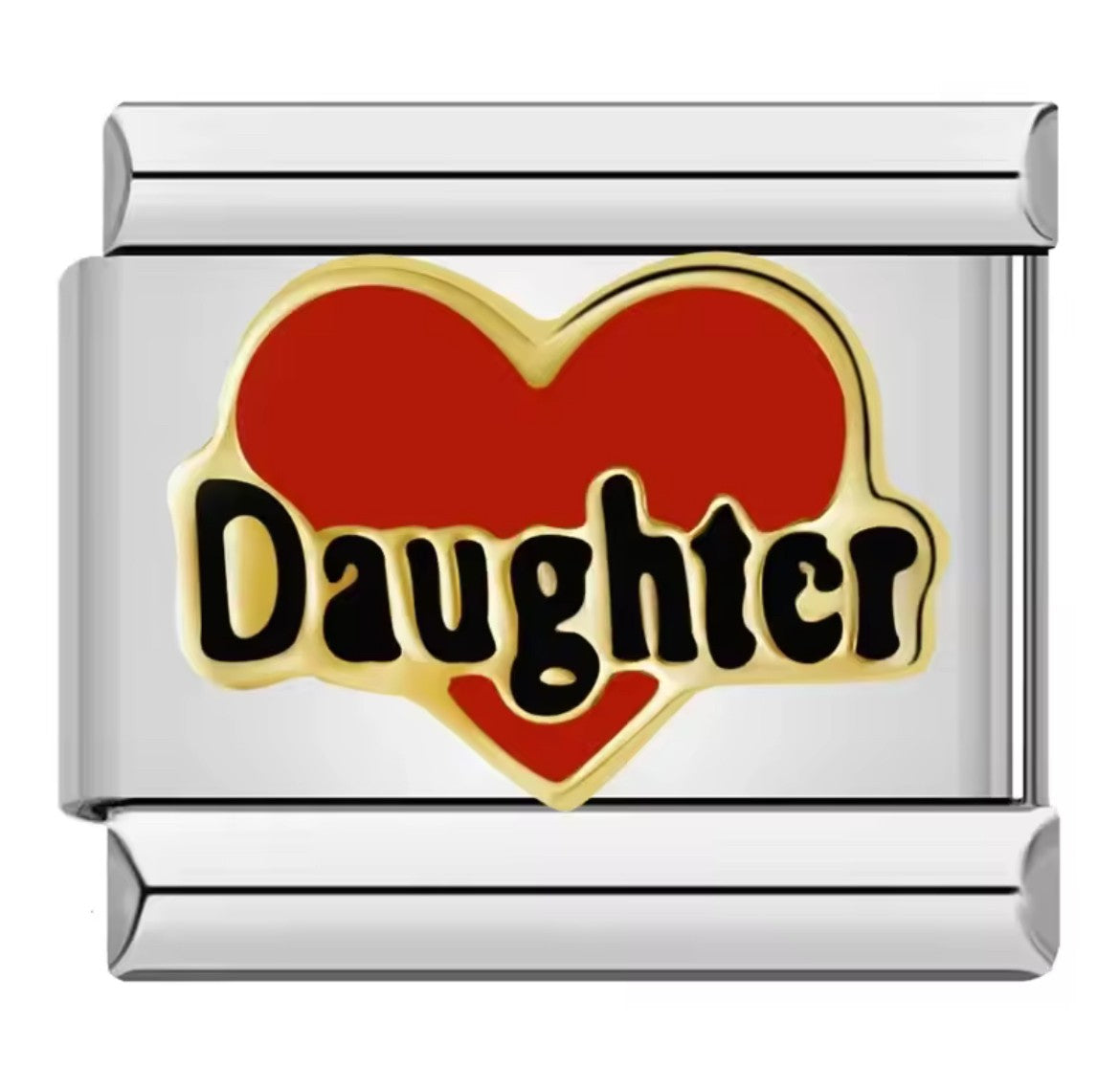 Daughter Italy Charm Silver Link
