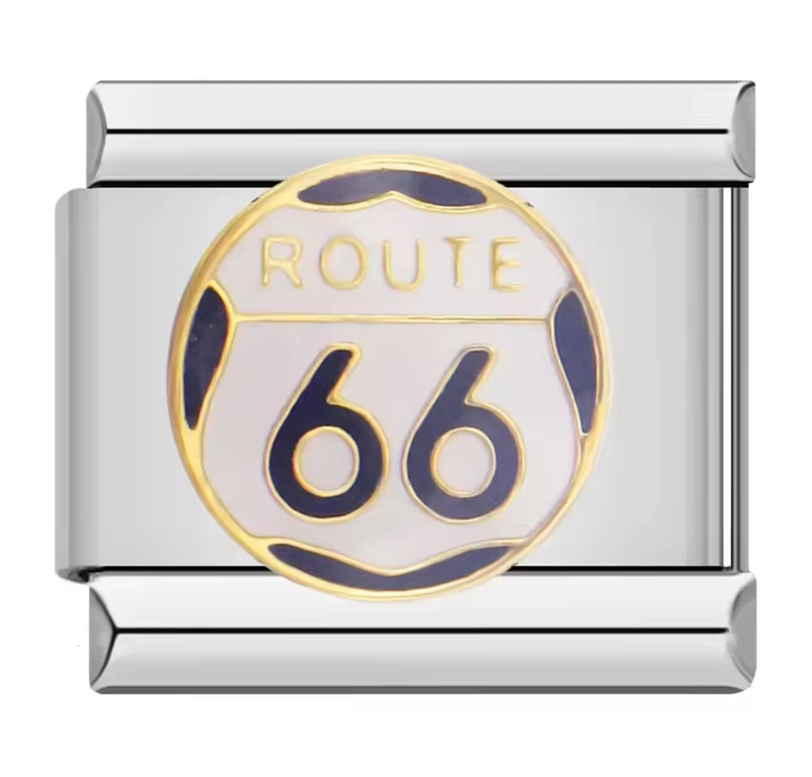 Route 66 Italy Charm Silver Link