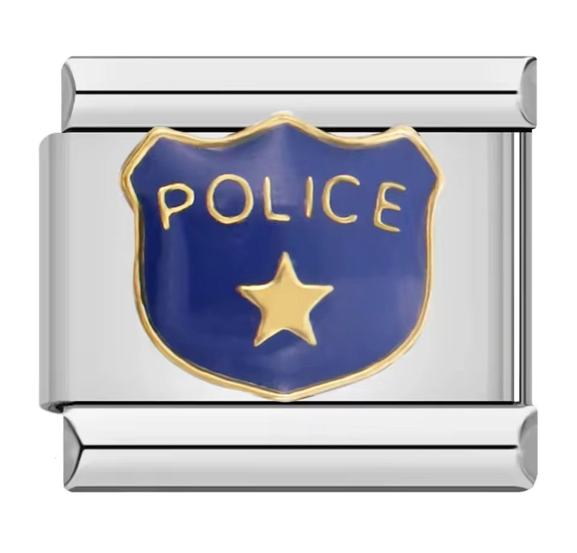 Police Italy Charm Silver Link