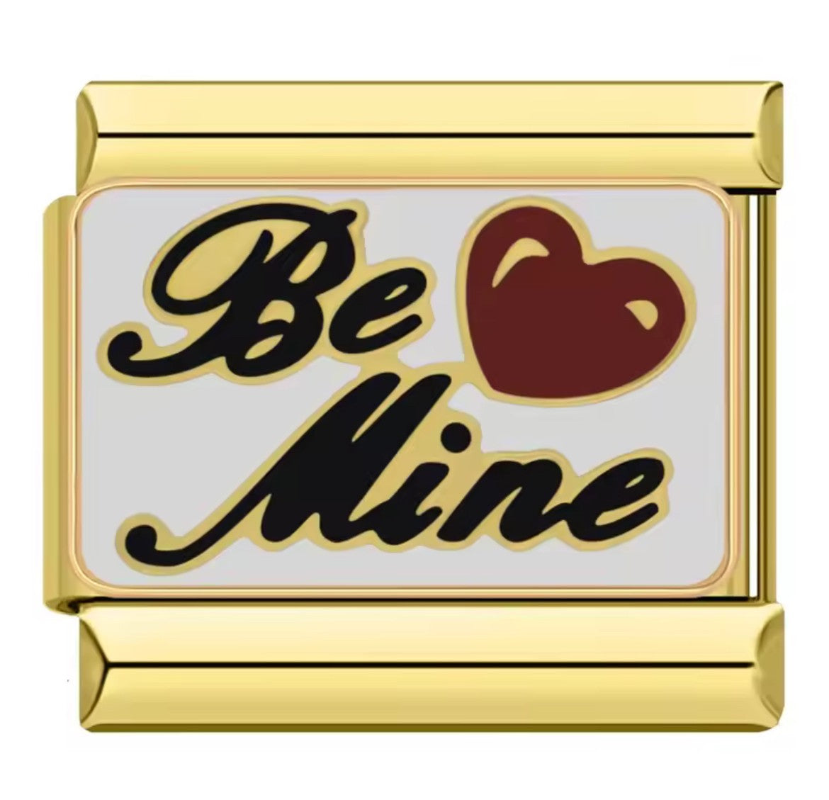 Be Mine Italy Charm Gold Link
