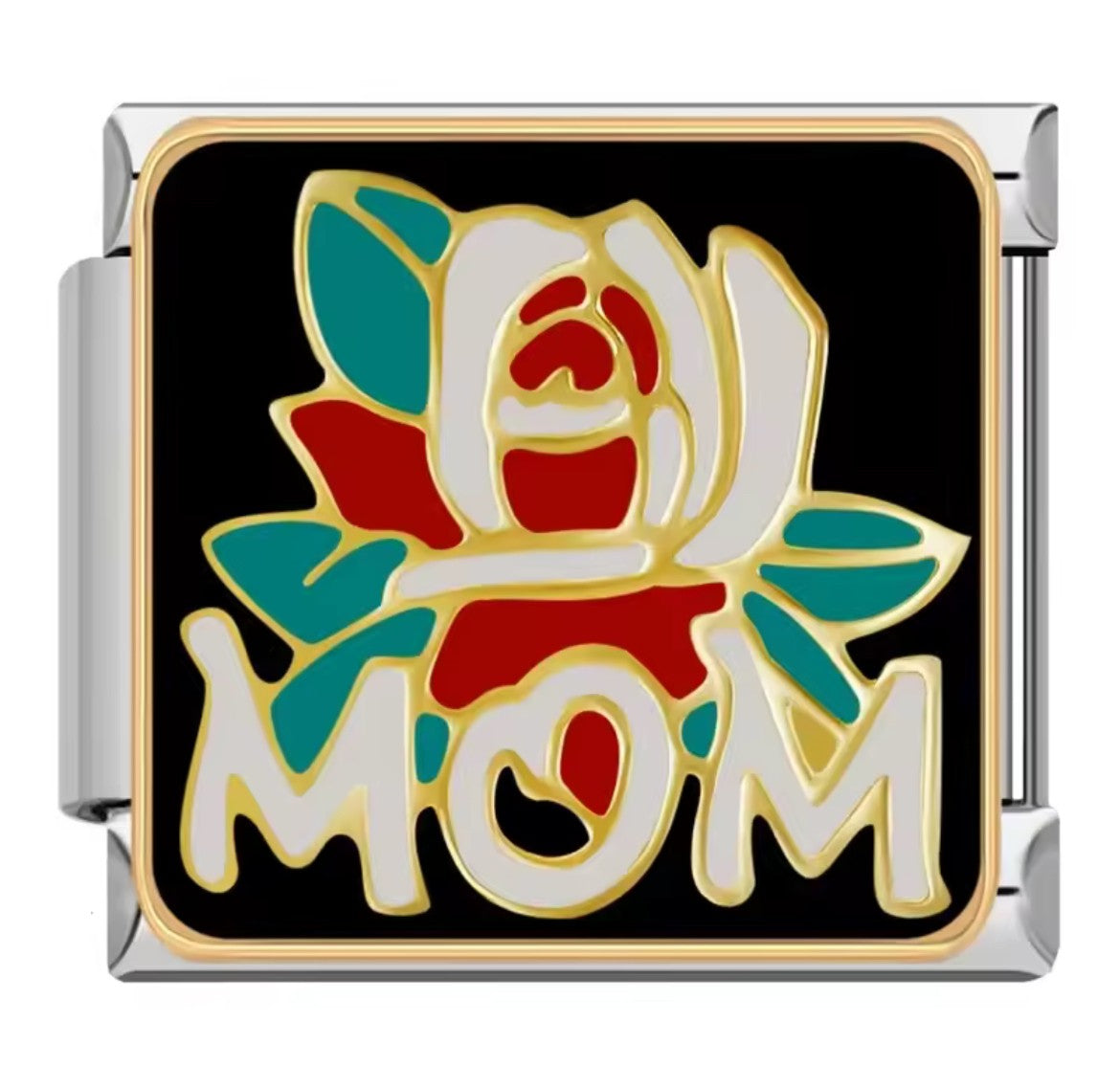 Mom Italy Charm Silver Link