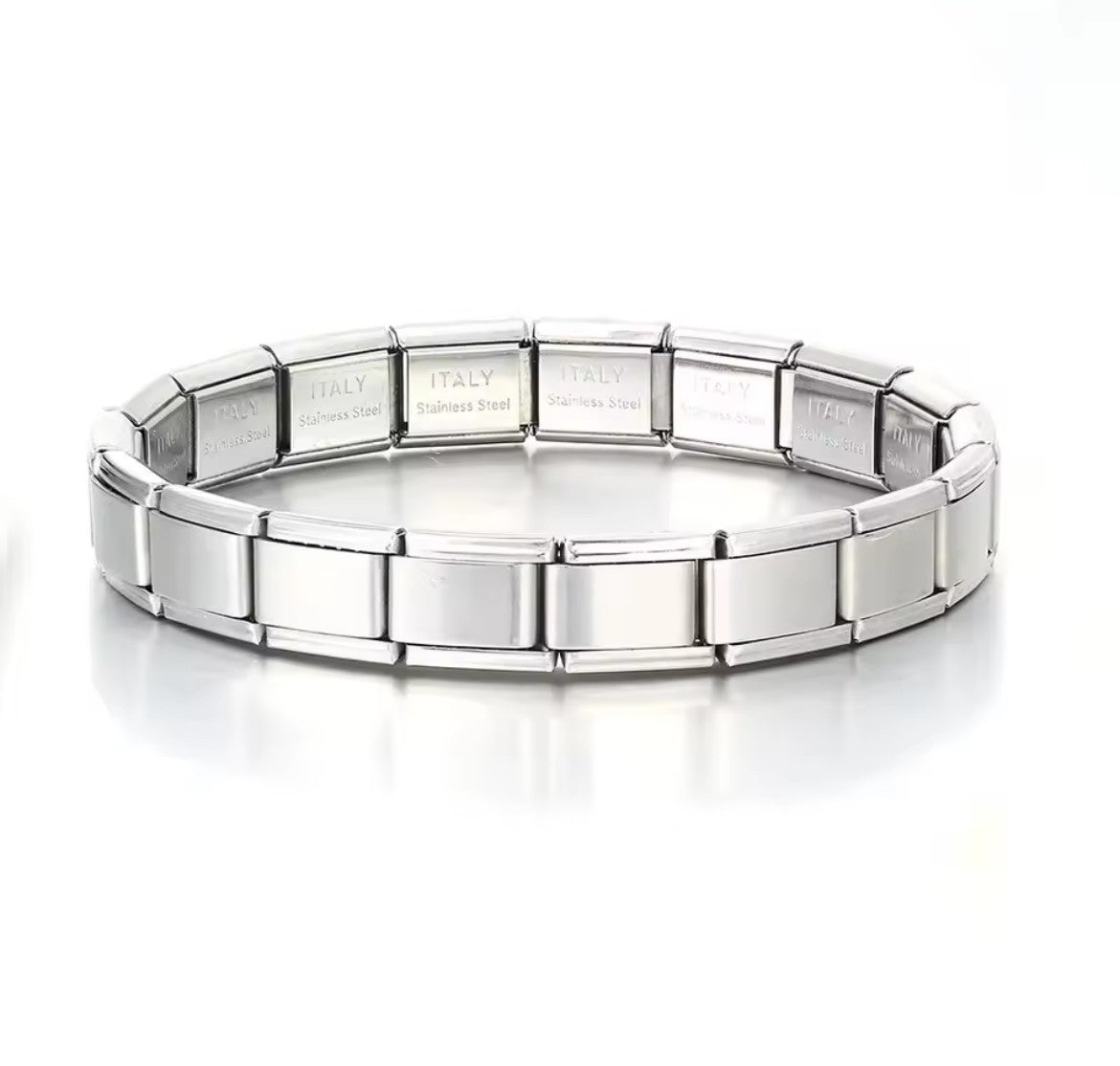 Italy Stainless Steel Bracelets Silver (18 links)