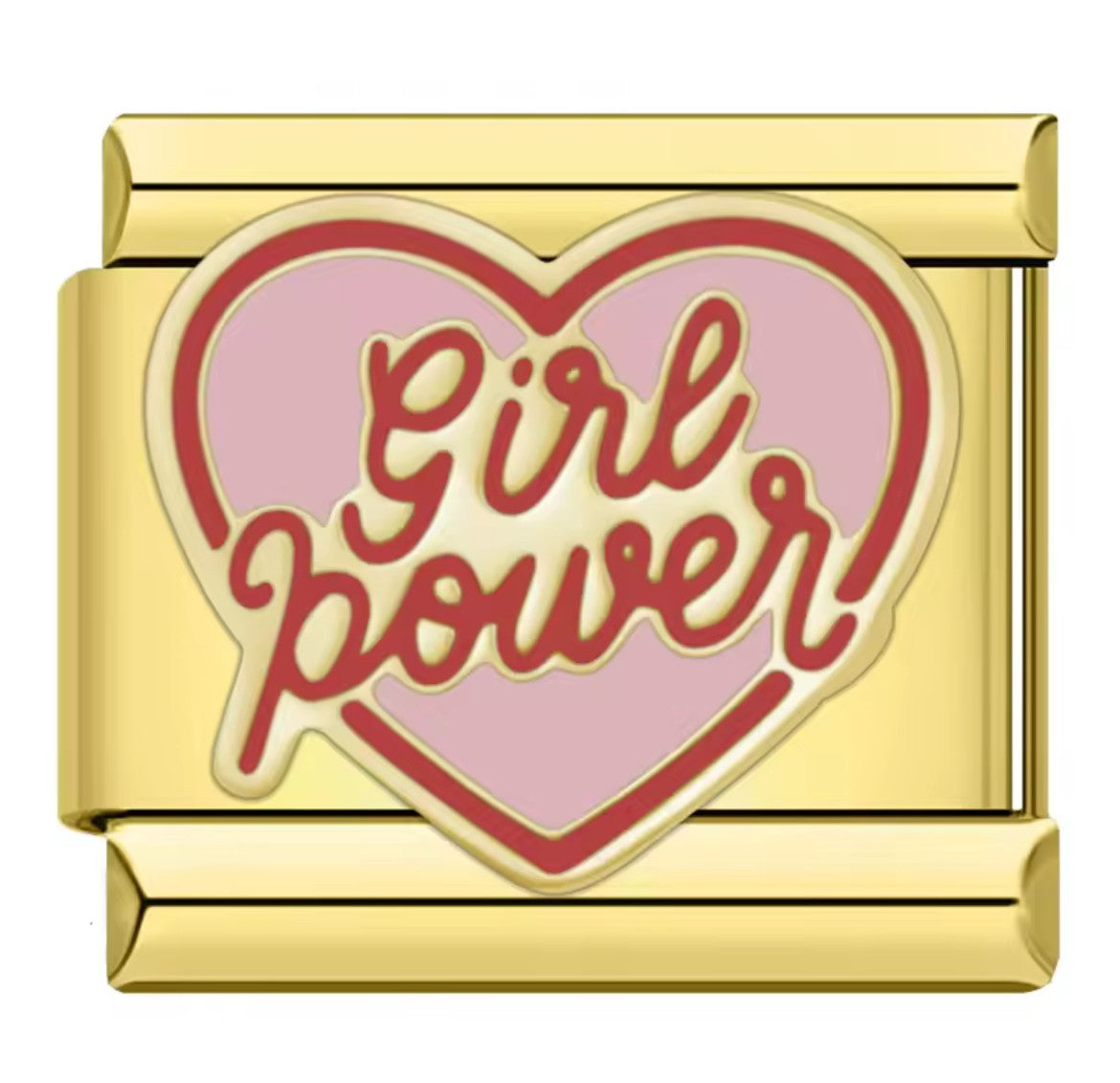 Girl Power Italy Charm Gold Link