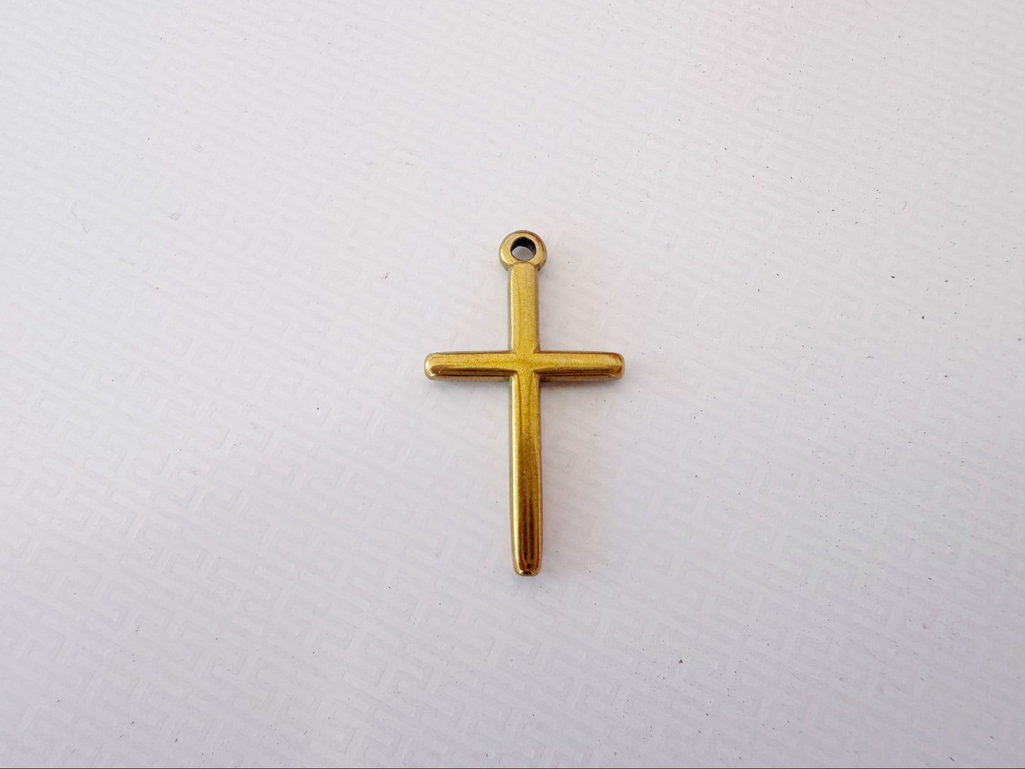 Gold Cross Charm