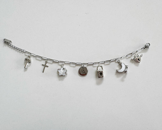 Moon and Star Charm Bracelet