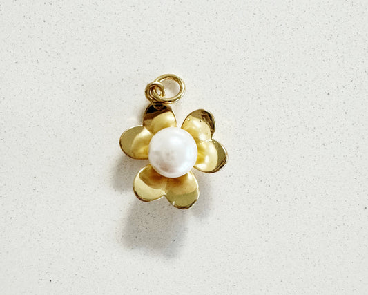 Flower Pearl Charm