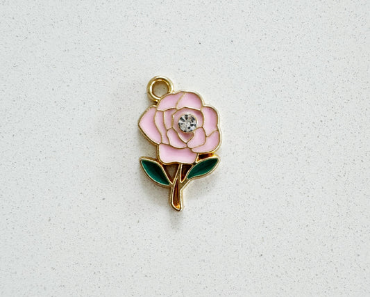 Pink Flower Charm