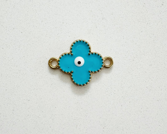 Four Leaf Clover with an EYE Charm