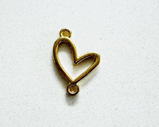 Hollow Love Heart Charm