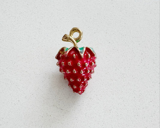 Large Strawberry Charm