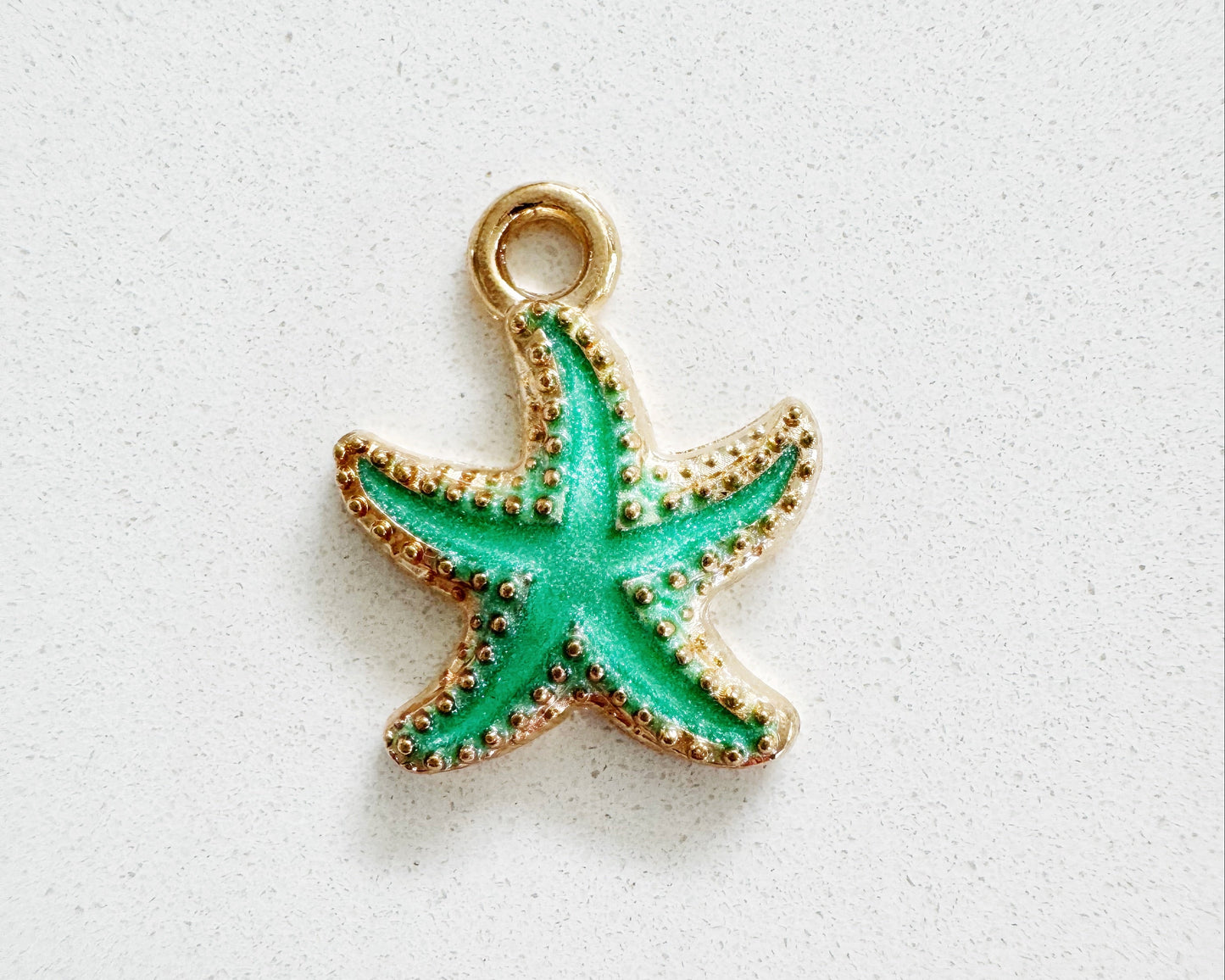 Green Starfish Charm