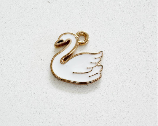White Swan Charm