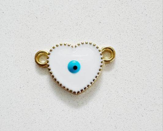 Heart Evil Eye Heart Charm