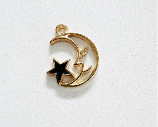 Star and Moon Charm