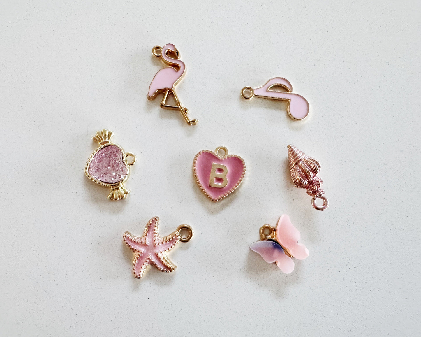 Baby Pink Set Charms