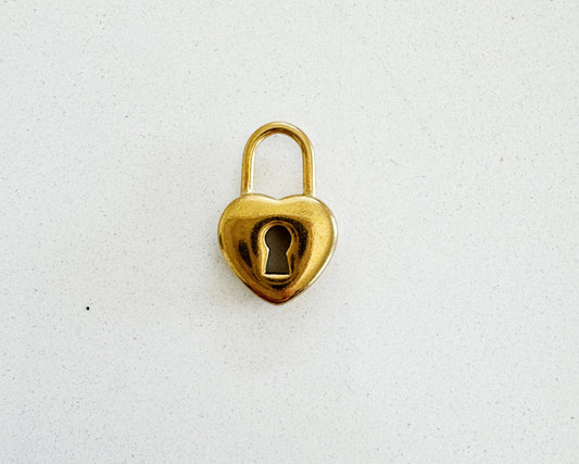 Love Heart Padlock Charm