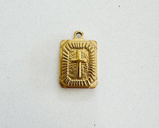Gold Cross Charm