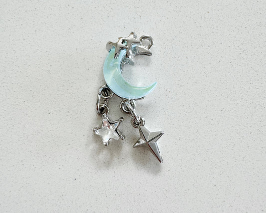 Small Blue Moon Charm