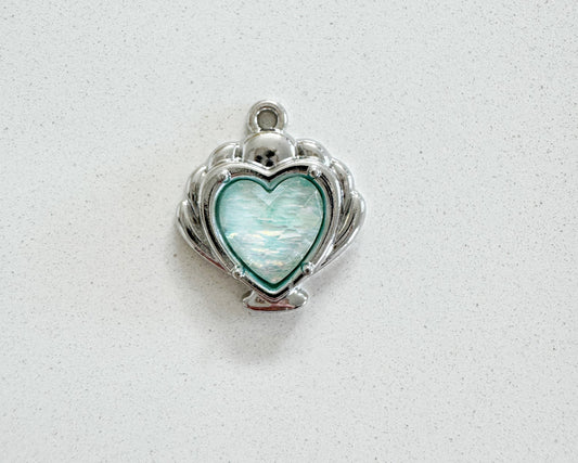 Small Blue Hearty Charm