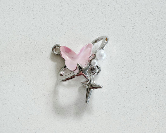 Pink Butterfly Charm