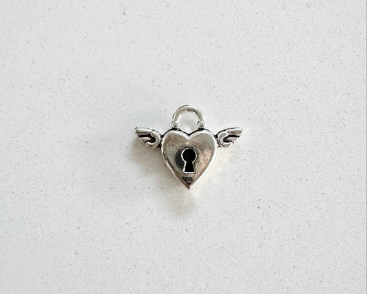 Heart with wings Charm