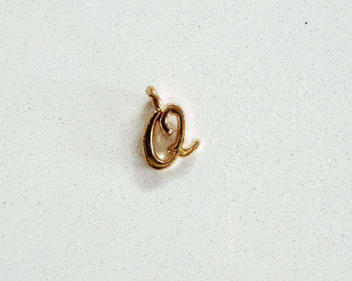 Gold Letter Charm