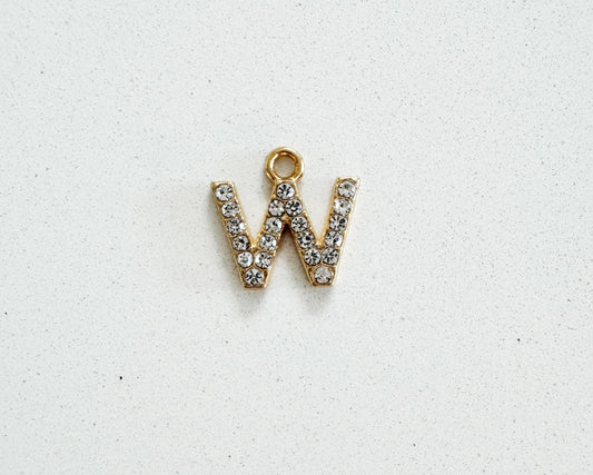 Diamonte Letter Charm