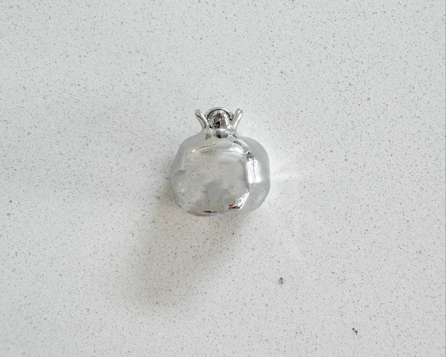 Silver Pomegrante Charm