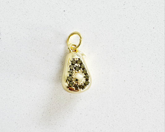 Gold Avocado Charm