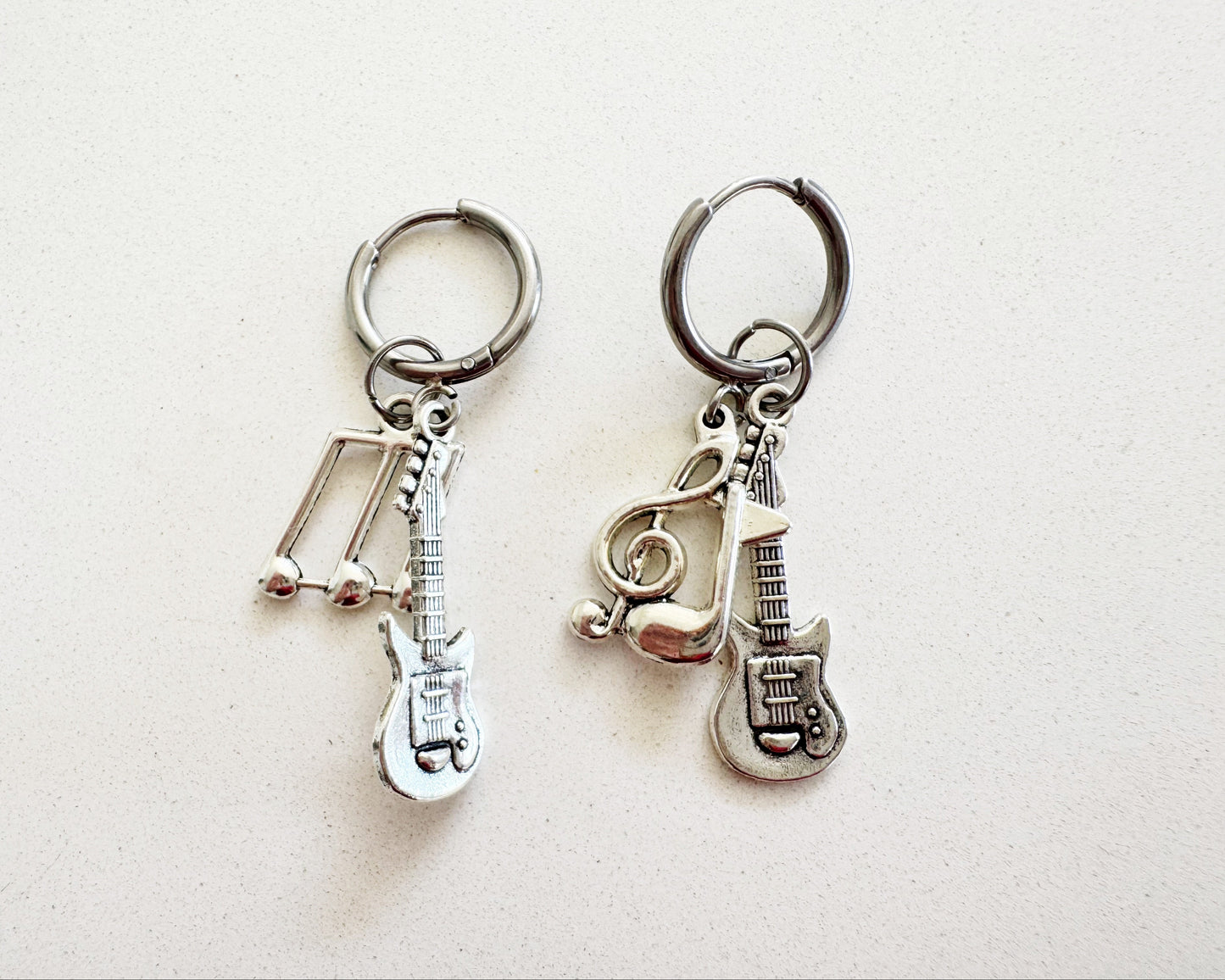Silver Huggies Earrings