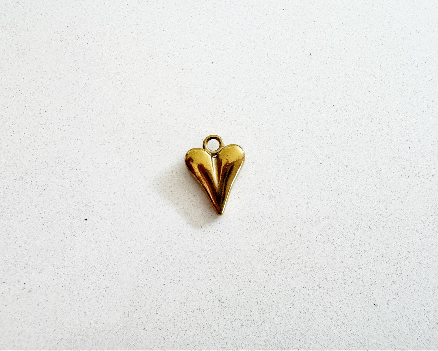 Solid Gold Heart Charm