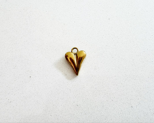 Solid Gold Heart Charm
