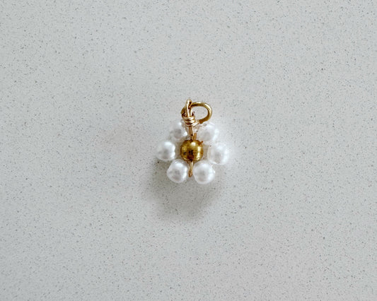Mini Flower Pearl Charm