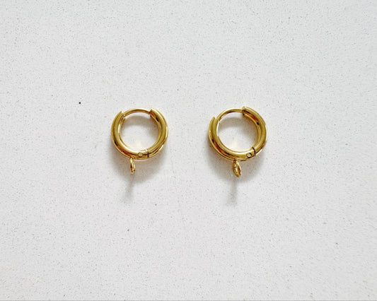 Mini Gold Huggies Earrings