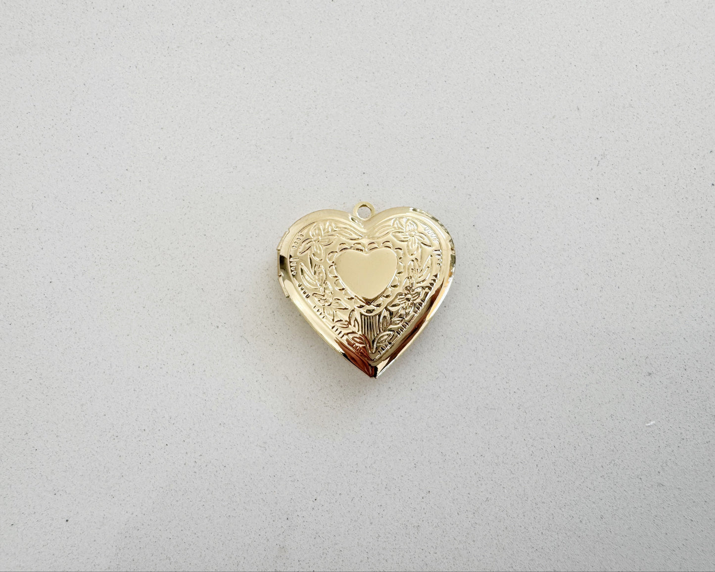 Large Heart Locket Charm