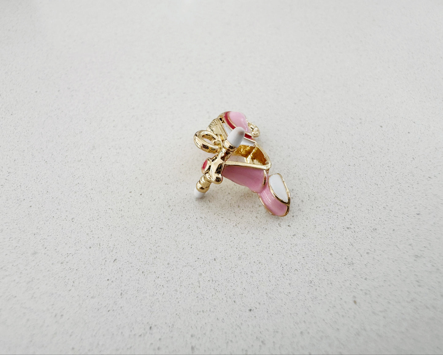 Pink Vespa Scooter Charm