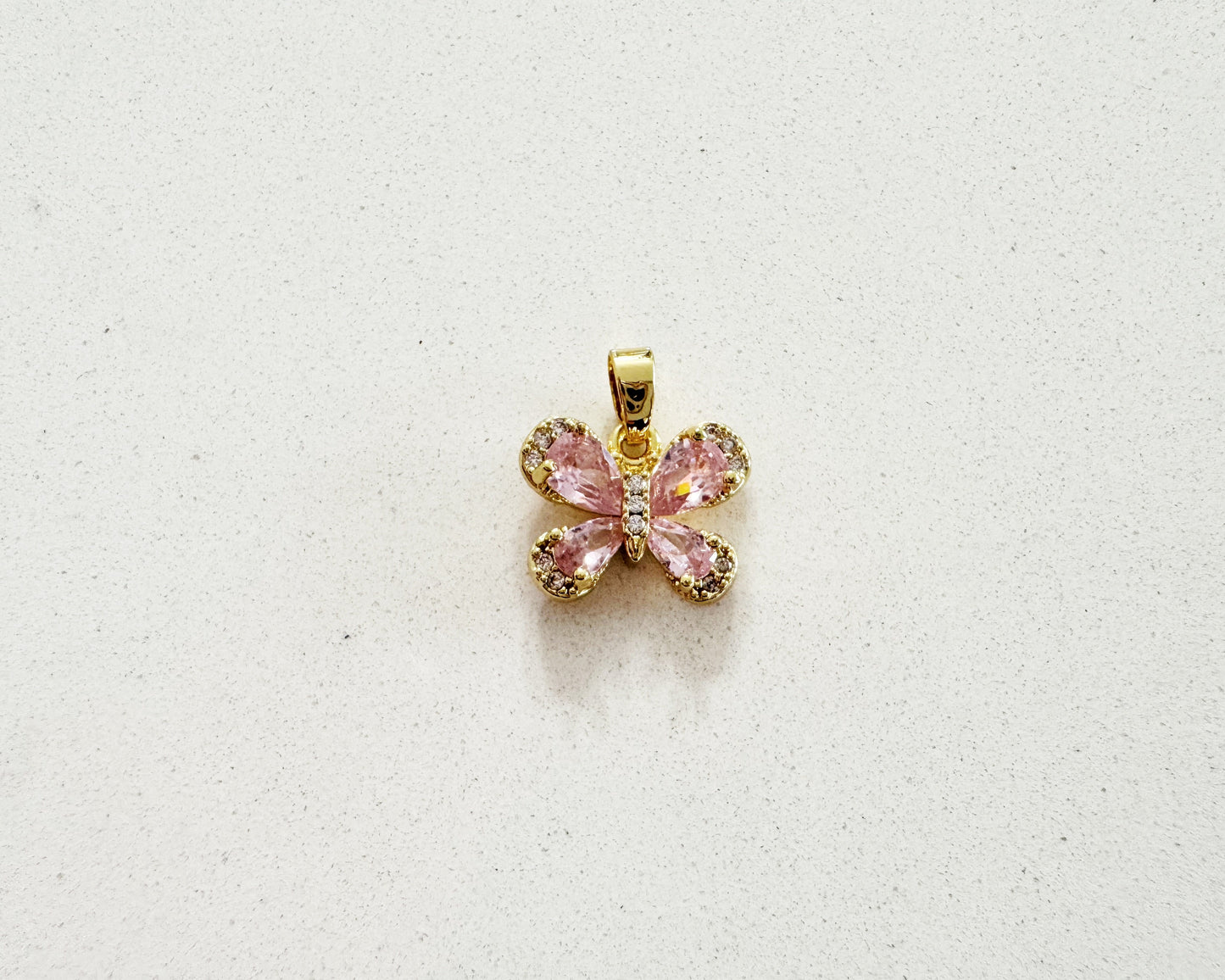 Pretty Pink Butterfly Charm