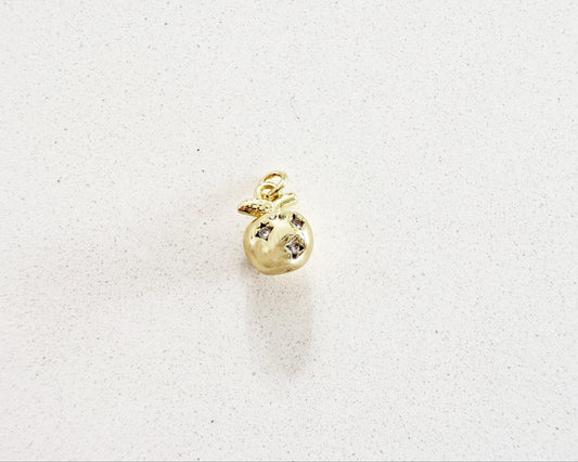 Gold Apple Charm
