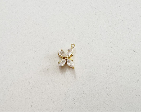 Diamonte Butterfly Charm