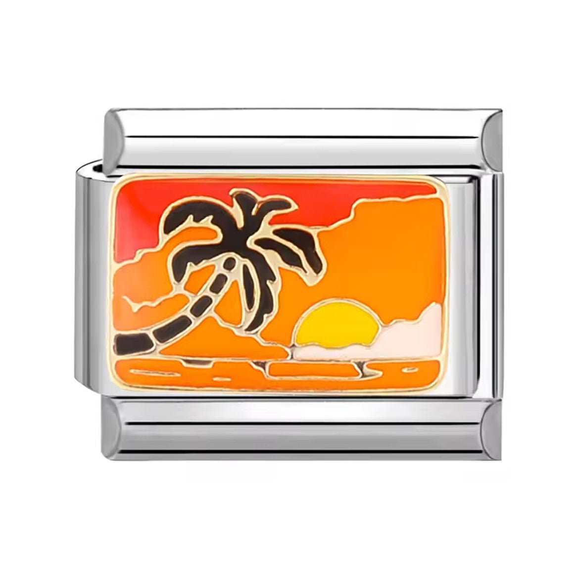 Sunset Italy Charm Silver Link