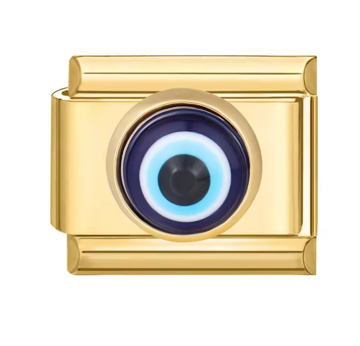 Evil Eye Italy Charm Gold Link