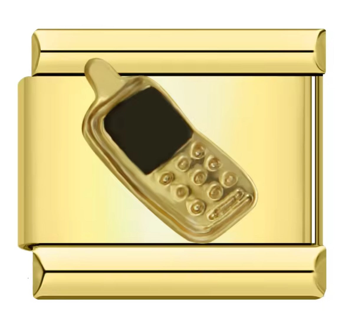 Mobile Phone Italy Charm Gold Link