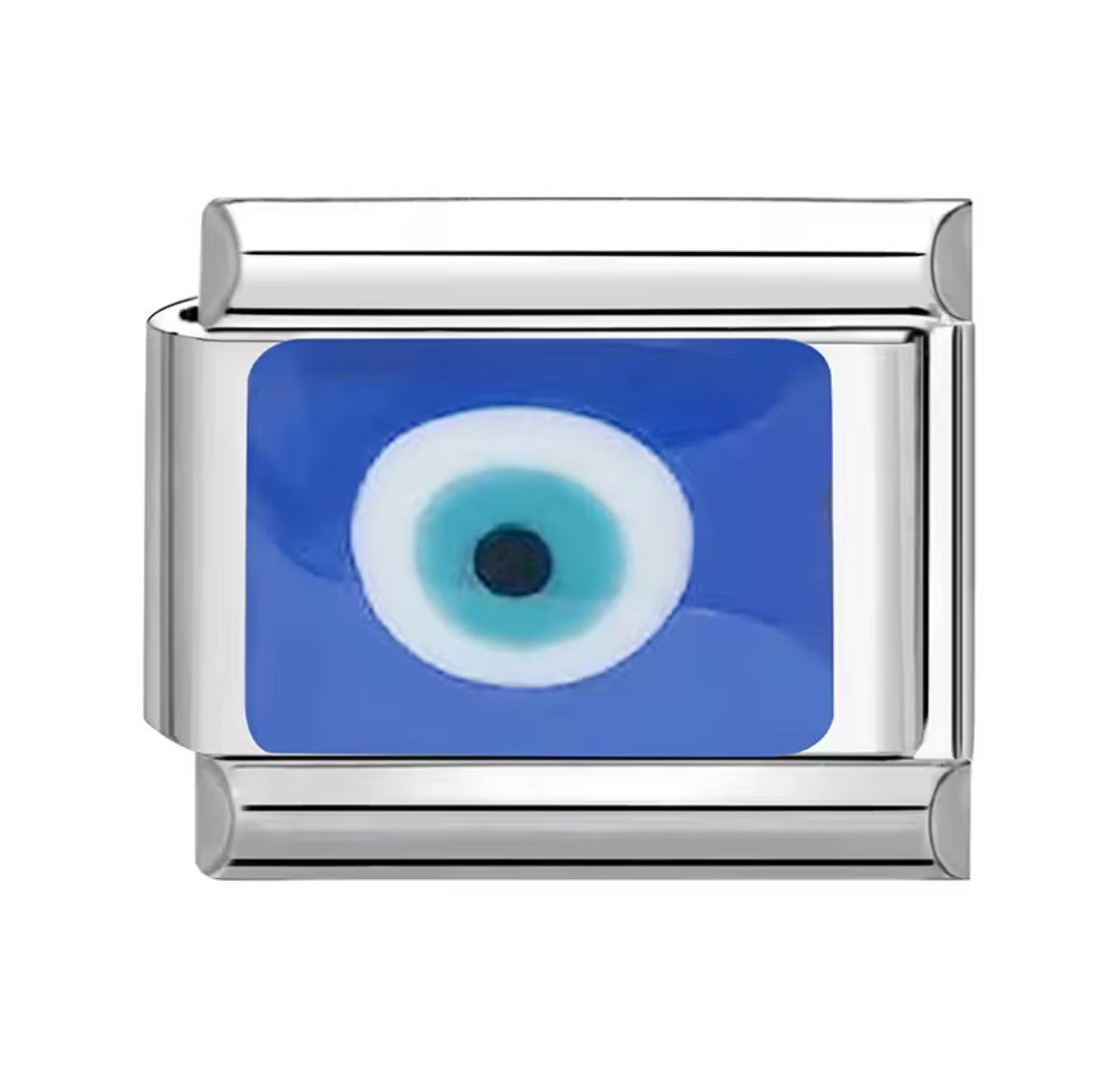 Evil eye Italy Charm Silver Link