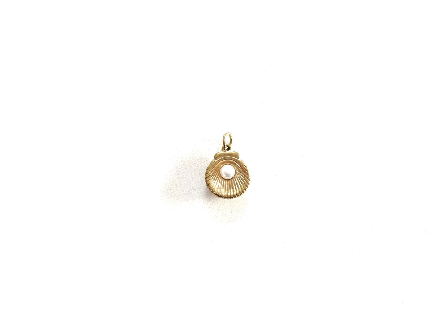 Shell Charm with Pearl