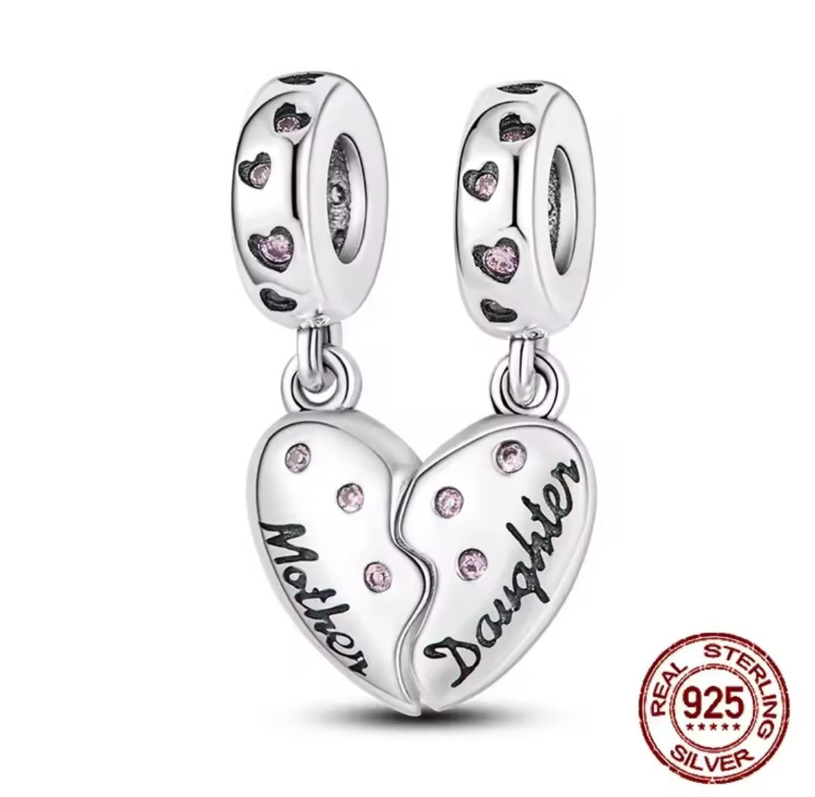 Splitable Mother and Daughter Dangle Charm