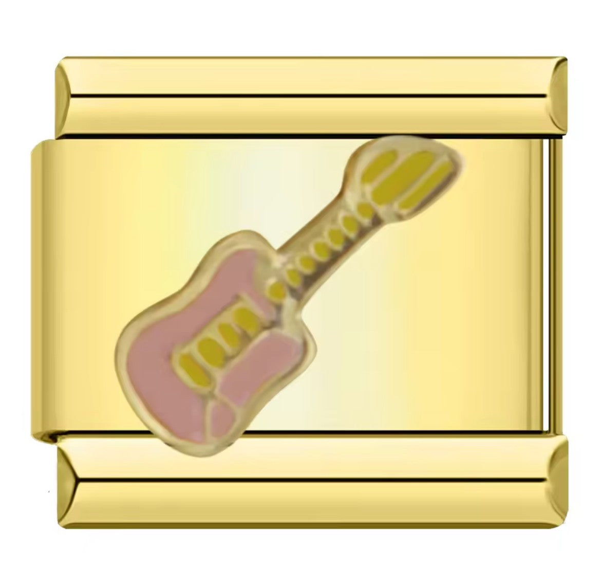 Guitar Italy Charm Gold Link