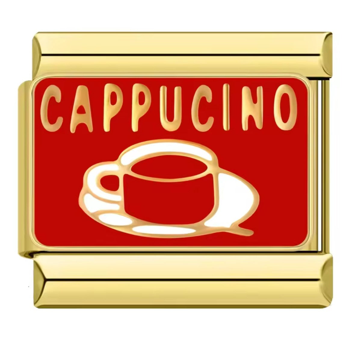 Cappucino Italy Charm Gold Link