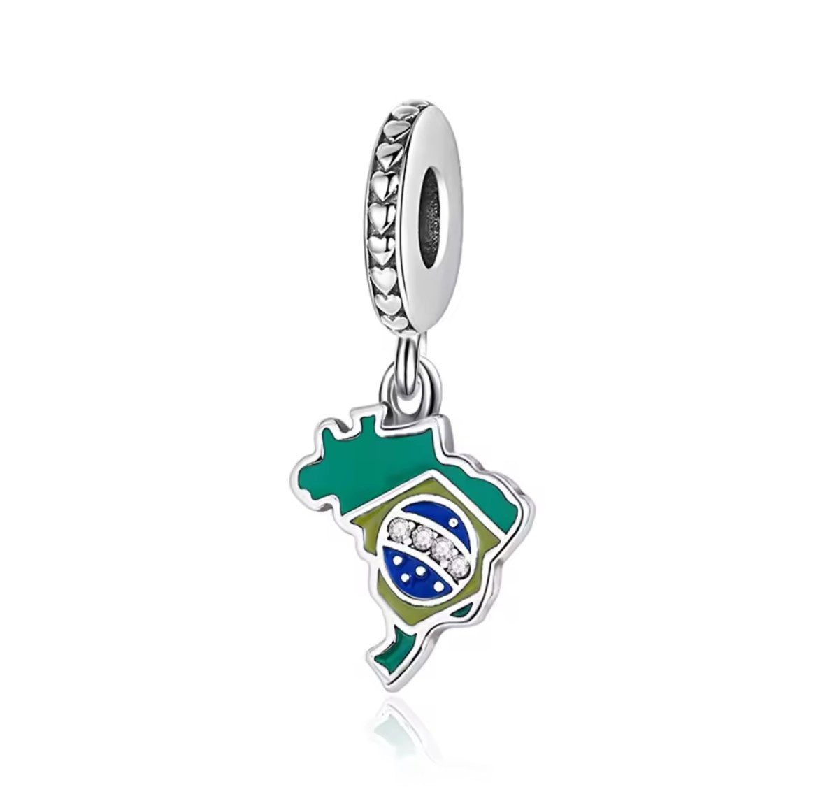 Brazil Map Dangle Charm